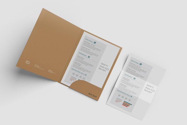 Presentation folder mockup