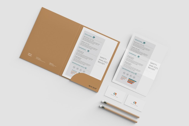 Presentation folder mockup