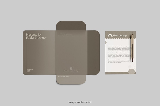 Presentation folder mockup