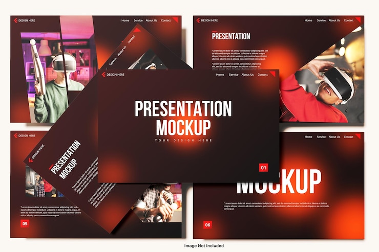 PSD presentation mockup