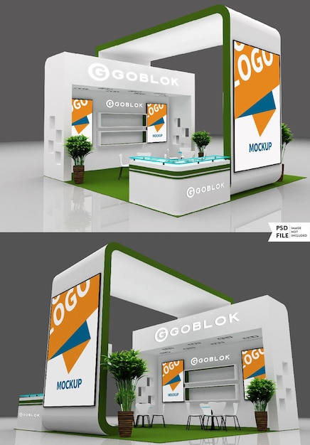 presenter studio concept mockup design
