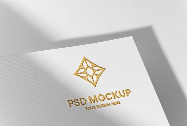 PSD stampa il logo sul modello di carta