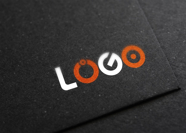 pressed logo mockup