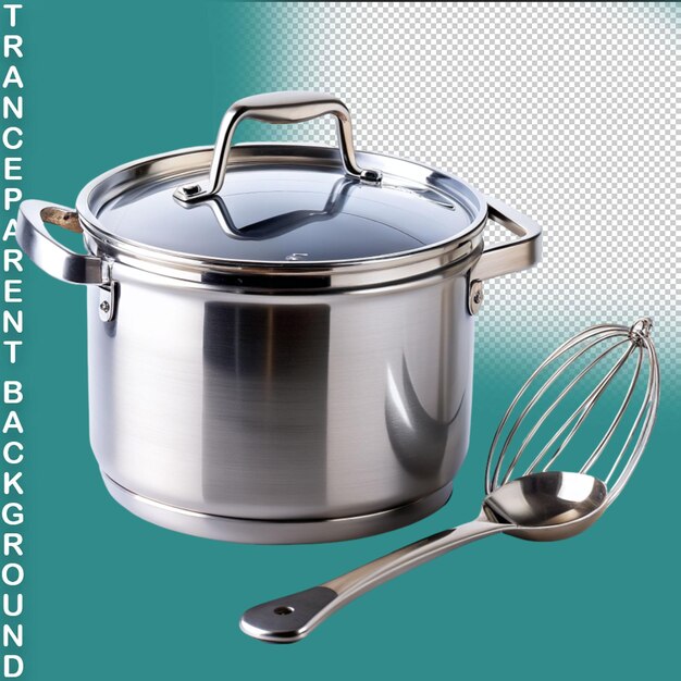 PSD pressure cooker isolated on transparent background