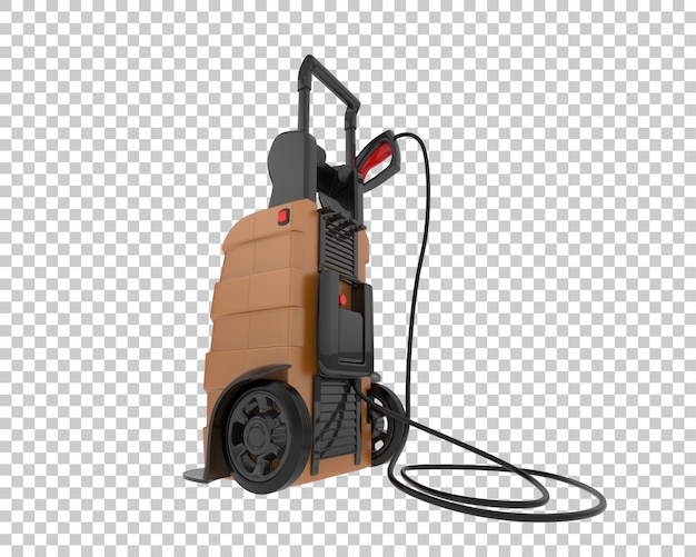 PSD pressure washer isolated on transparent background 3d rendering illustration