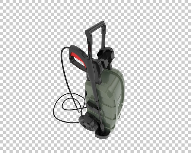 PSD pressure washer isolated on transparent background 3d rendering illustration