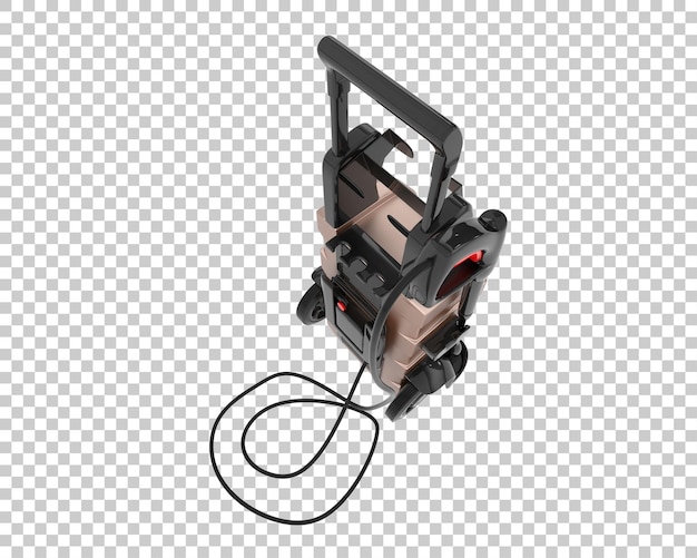 PSD pressure washer isolated on transparent background 3d rendering illustration