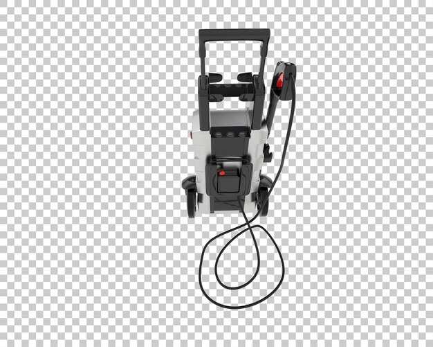 PSD pressure washer isolated on transparent background 3d rendering illustration