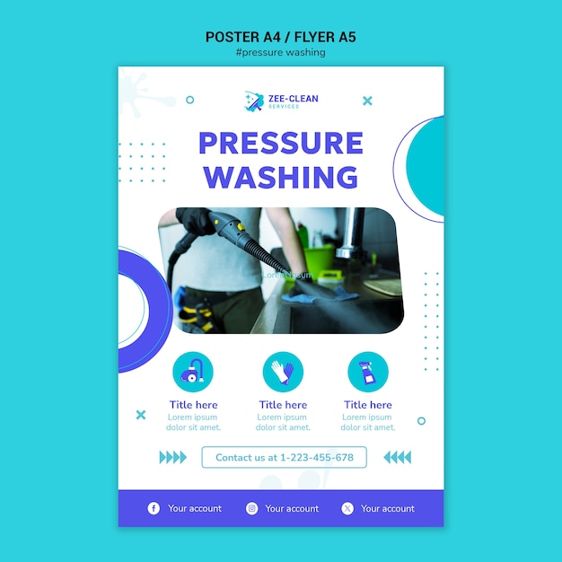 PSD pressure washing template design