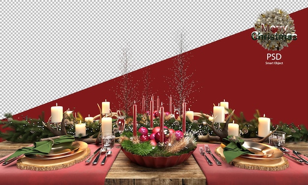 PSD pretty christmas wooden table and chairs decorations woodsy and rustic christmas
table decorations