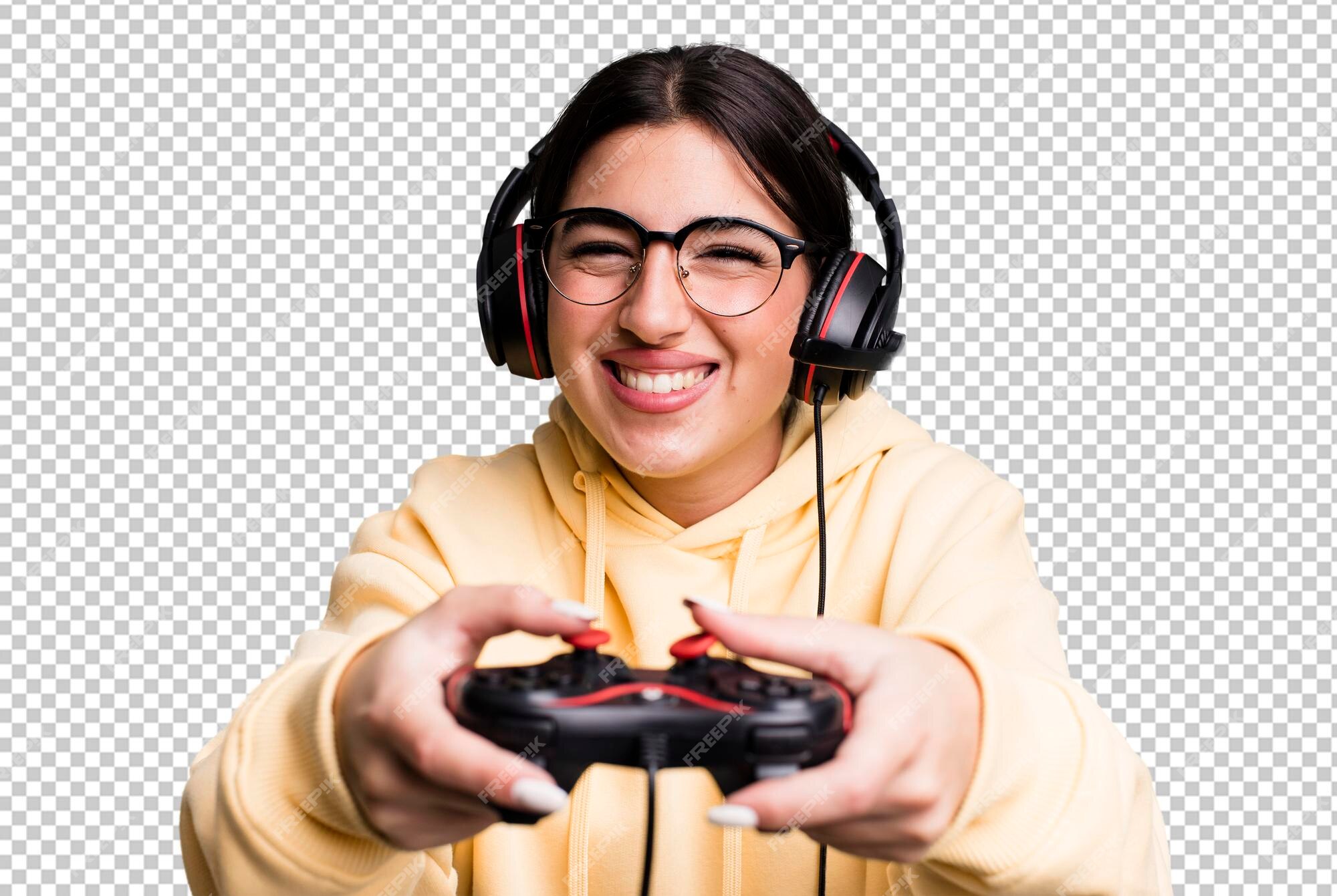 Girl and Boy Playing Games Online Stock Image - Image of lifestyle,  headset: 84312579