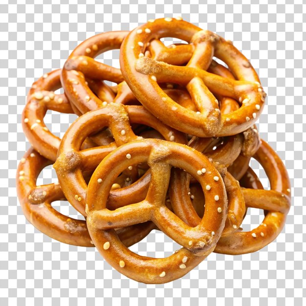 PSD pretzels geïsoleerd op een doorzichtige achtergrond