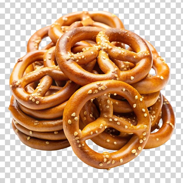 PSD pretzels geïsoleerd op een doorzichtige achtergrond