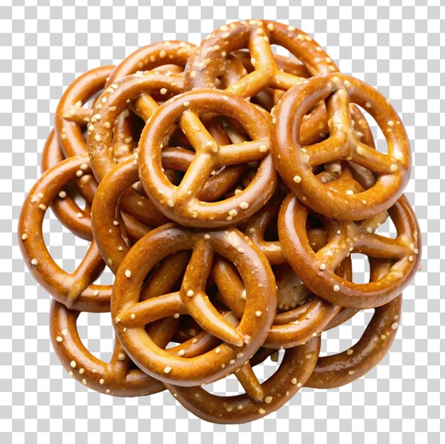 PSD pretzels isolated on transparent background