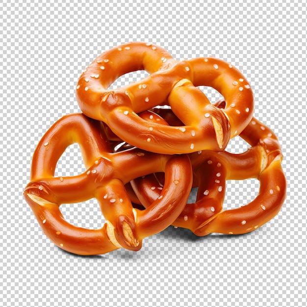 PSD pretzels manual cut out on transparent