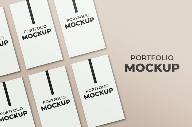 Prezentacja biznesowa portret portfolio makieta szablon postu na Facebooku