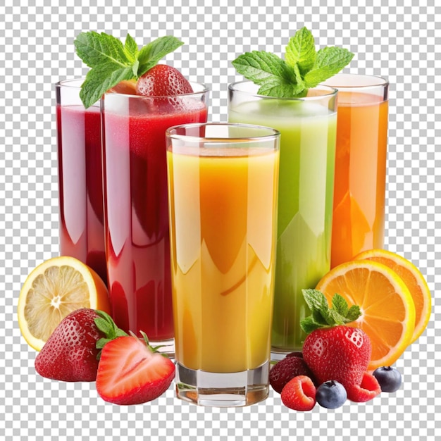 PSD prezentowanie świeżych soków owocowych