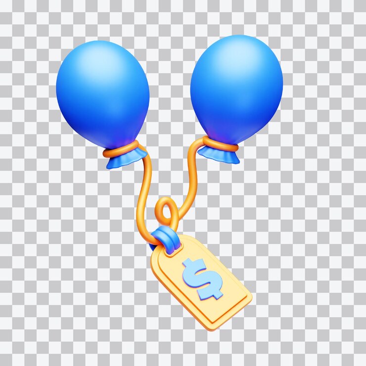 PSD price tag 3d illustration