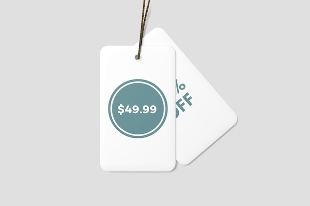 PSD price tag mockup