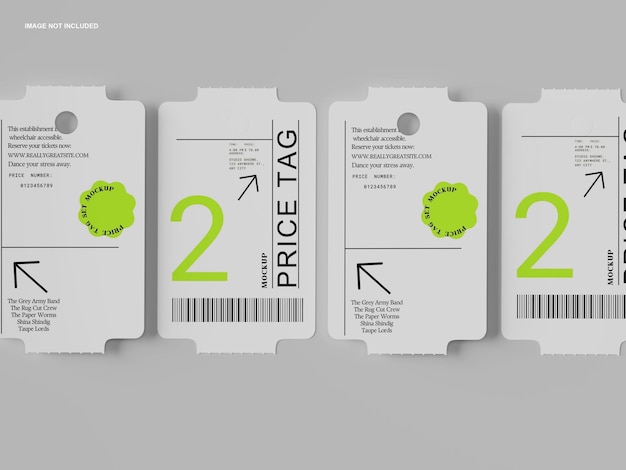 Price tag Mockup