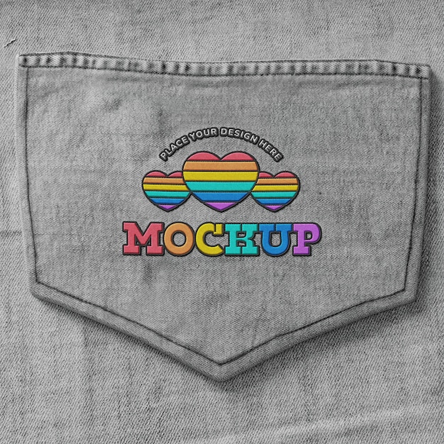 PSD pride dag patch mock-up ontwerp