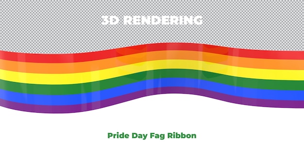 pride day 3d rendering