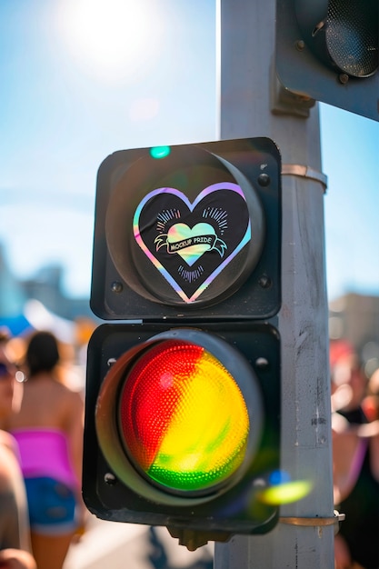 PSD pride day celebration mockup