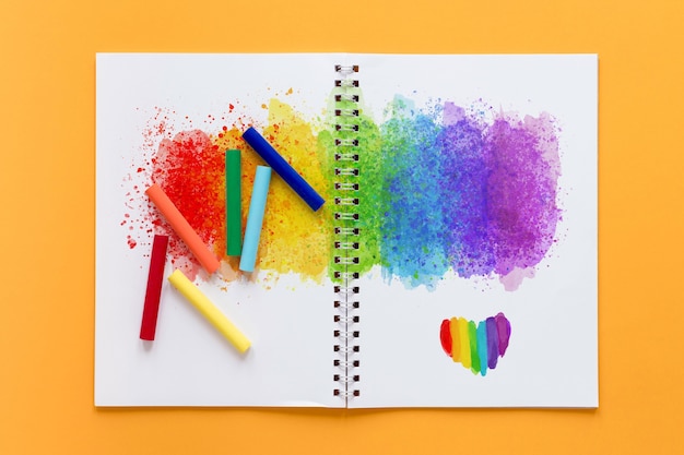 pride day colorful draw