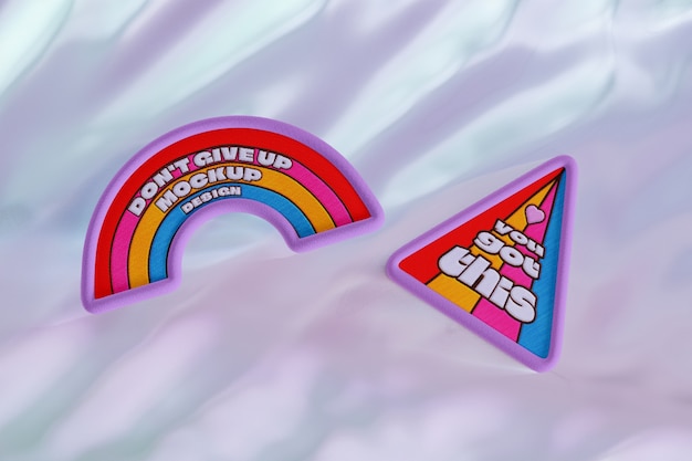 Pride day patch mockup