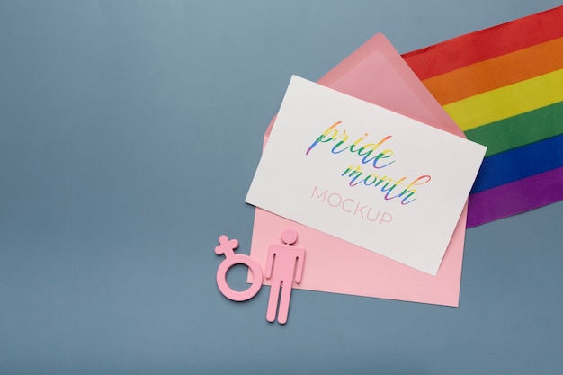 Pride maand viering kaart mockup