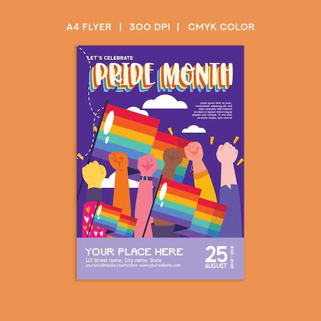 Pride Month Celebration Flyer
