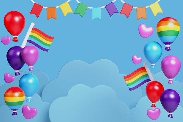 PSD pride month sales background