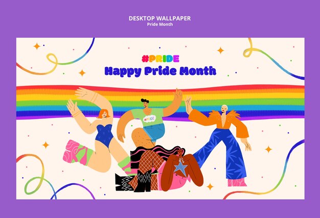 PSD pride month template design