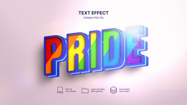 PSD pride   text effect