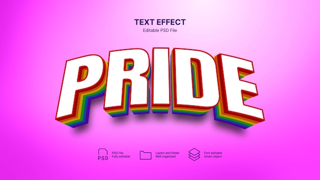 Pride   text effect