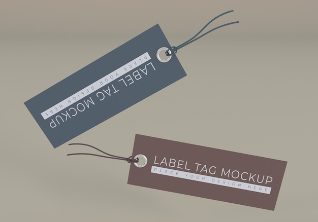 Prijskaartje label mockup