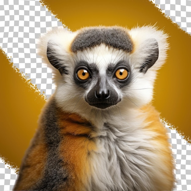 PSD primate catta lemur sfondo trasparente