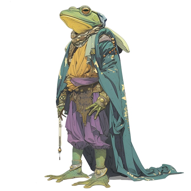 PSD prince of frog art cutout