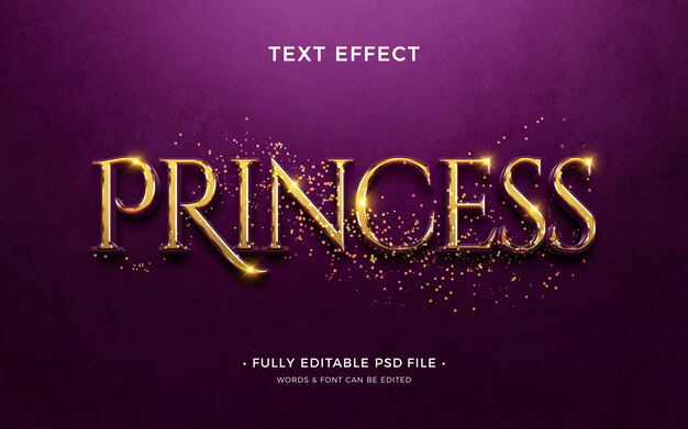 Princess text effect