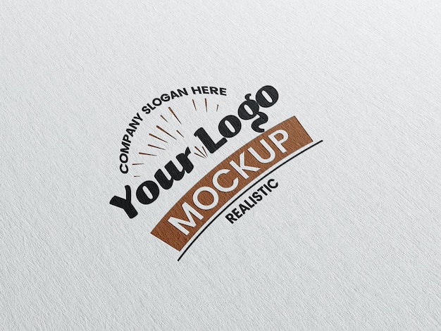 Print logo mockup