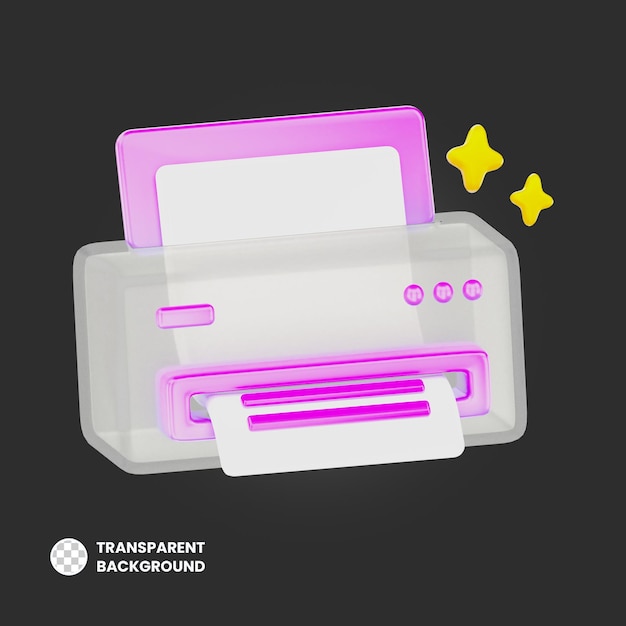 PSD printer 3d gebruikersinterfacepictogram