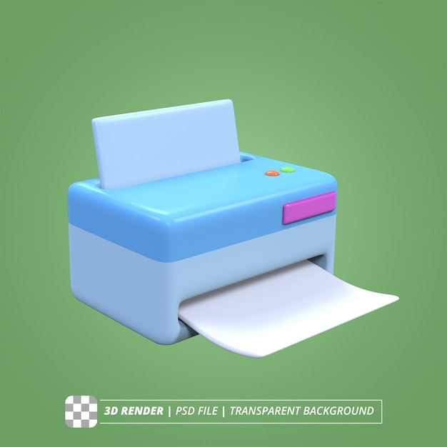 Printer 3d icon transparent background