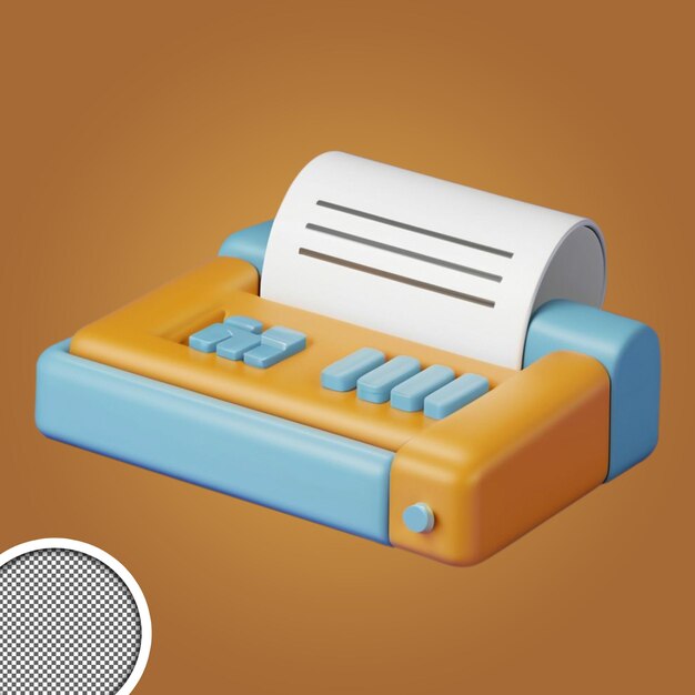 PSD printer 3d icon