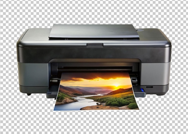 PSD printer isolated on transparent background