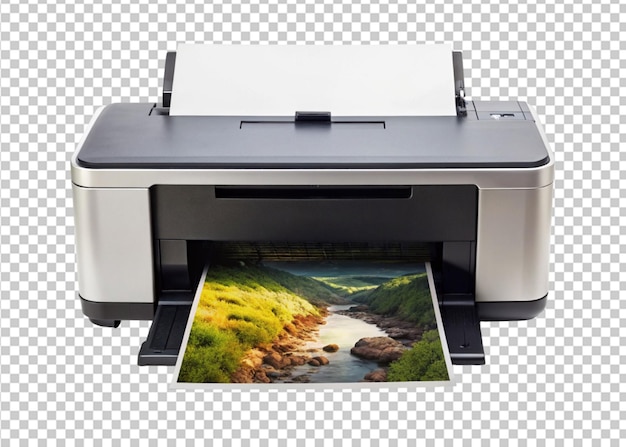 Printer isolated on transparent background