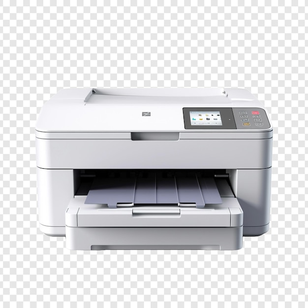 PSD printer isolated on transparent background