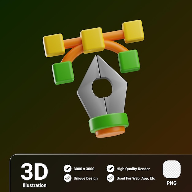 Printing Object Vector 3D Illustration