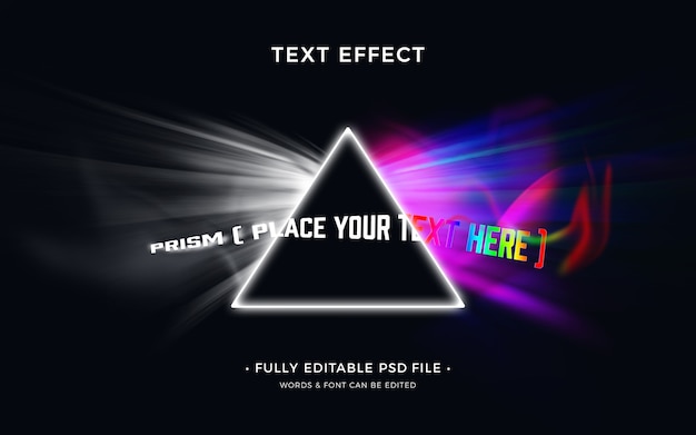 Prism text effect