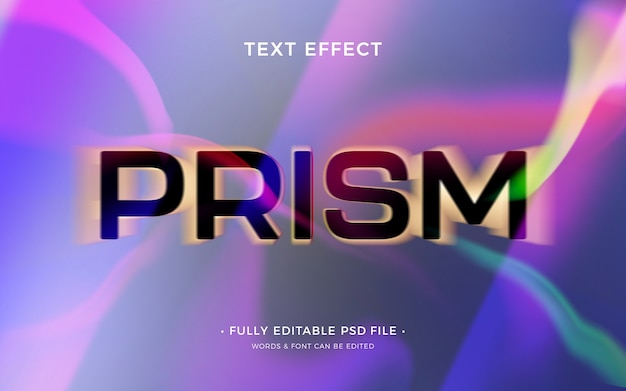 PSD prisma teksteffect