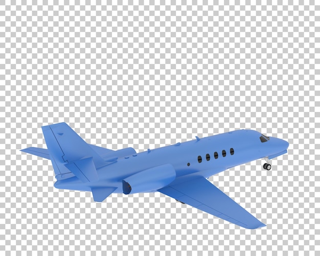 투명 한 배경 3d 렌더링 그림에 개인 비행기